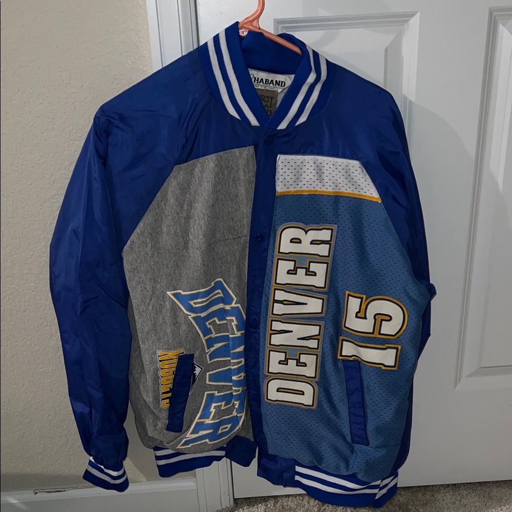 First of a Kind Blue and Gray Denver Varsity Jacket